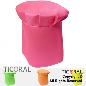 SOMBRERO COCINERO ALTO JERSEY FLUO A. COLORES SURTIDOS x 1